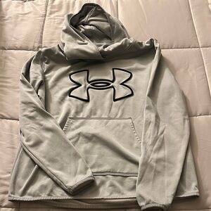 Under Armour Gray Hoodie with Black Logo